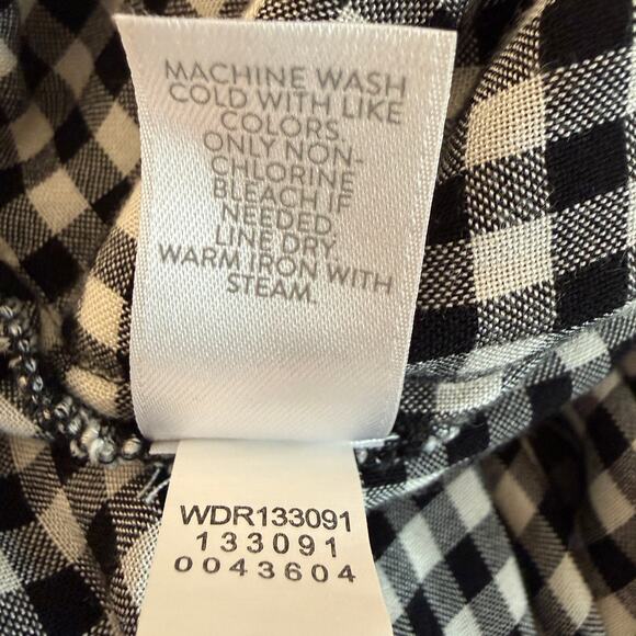 J. Jill Dress Lot – Coral Button Front Dress + Black Gingham Dress | Large - Picture 13 of 16